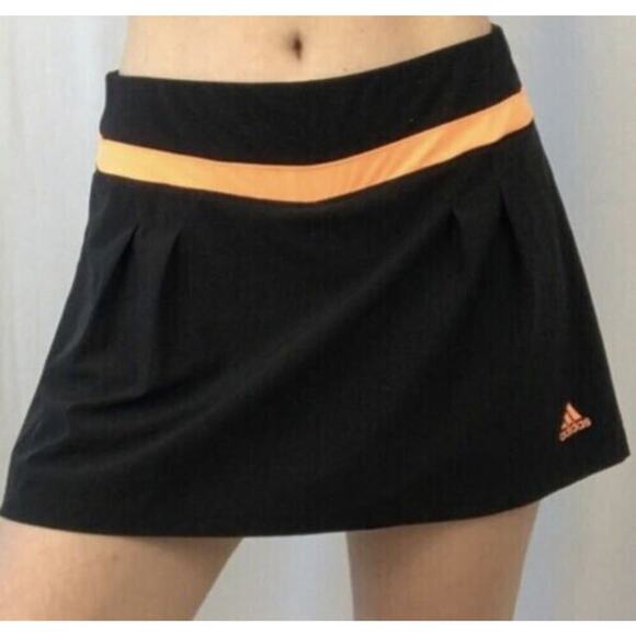Adidas Climalite Skirt Skort Womens Size Large Pleated Stretch Inner Layer Short - Picture 1 of 10